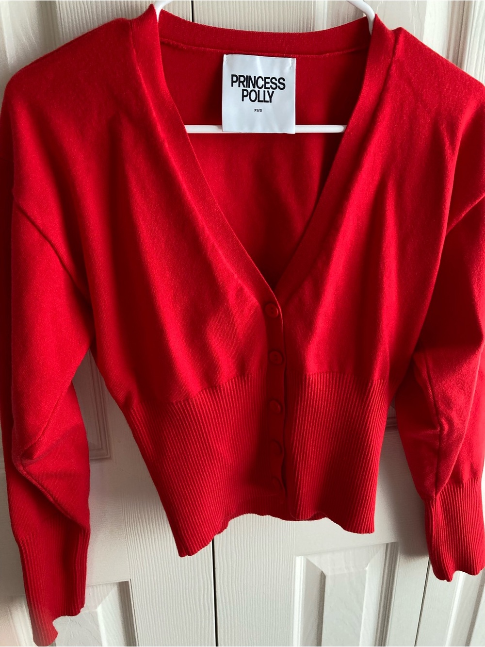 Red cardigan - Picture 2 of 7